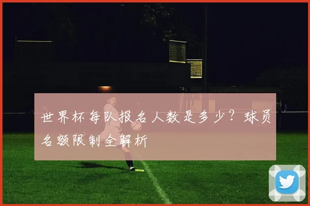 世界杯每队报名人数是多少?球员名额限制全解析